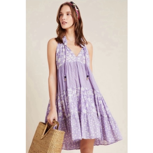 Ro's Garden Sofia Beaded Tunic Dress Medium - Picture 1 of 16